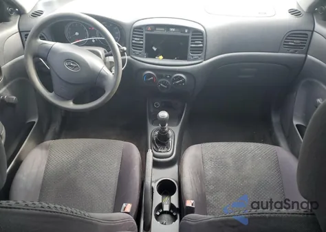 2010 Hyundai Accent Blue from USA, damaged, VIN KMHCM3ACXAU150960